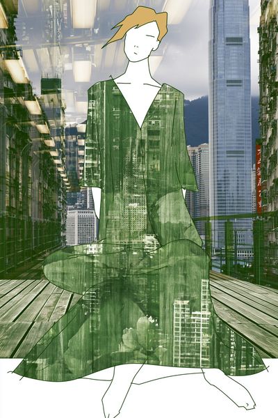 Urban Fashion Figure Illustration Poster. poster