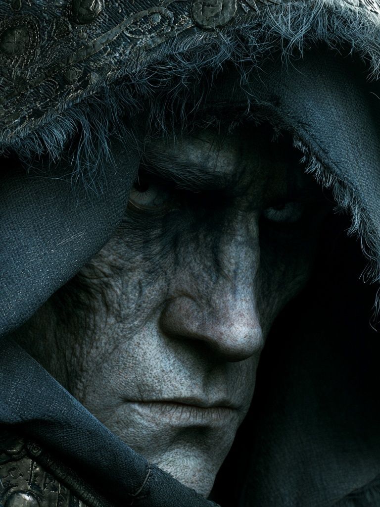 Dark Hooded Portrait Print. poster detail