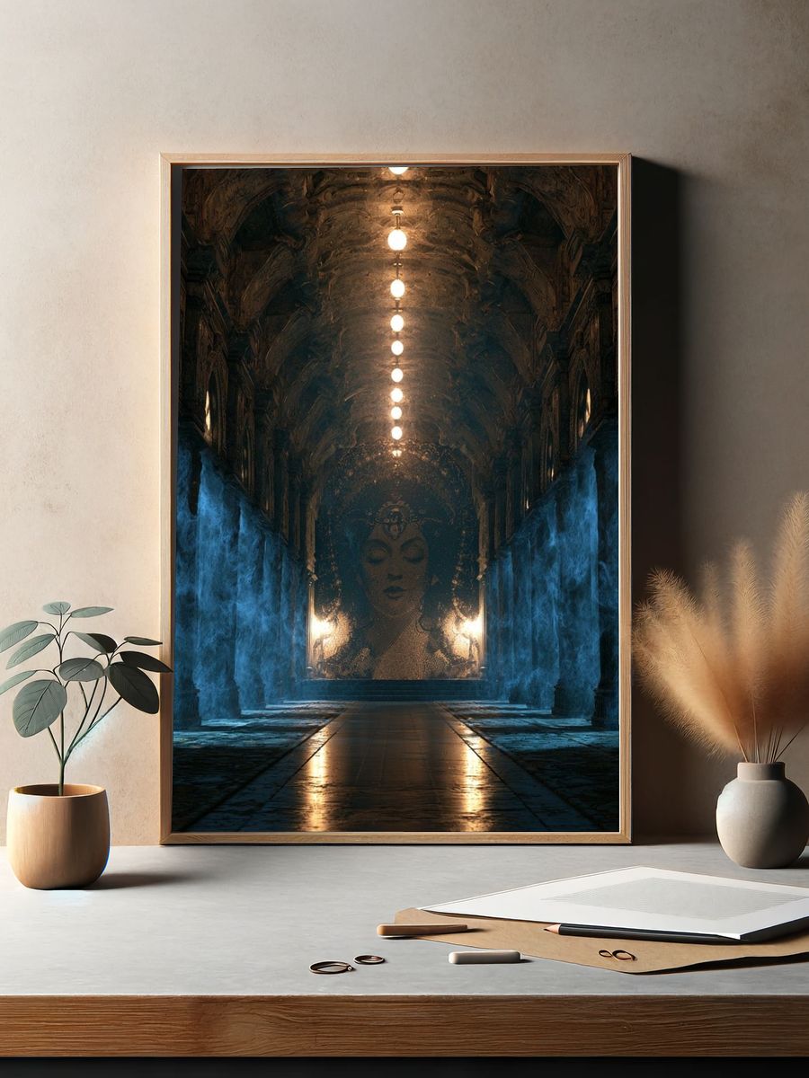Mystic Temple Corridor Poster. — room view 2