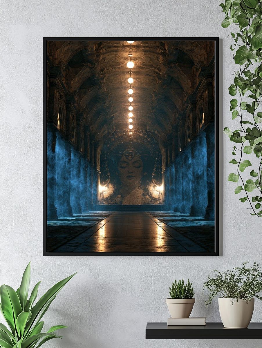 Mystic Temple Corridor Poster. — room view 4