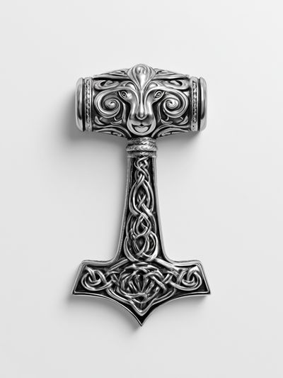 Celtic Hammer Illustration Poster. poster