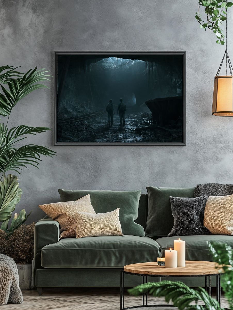 Cave Explorers Sci-Fi Poster. — room view 4