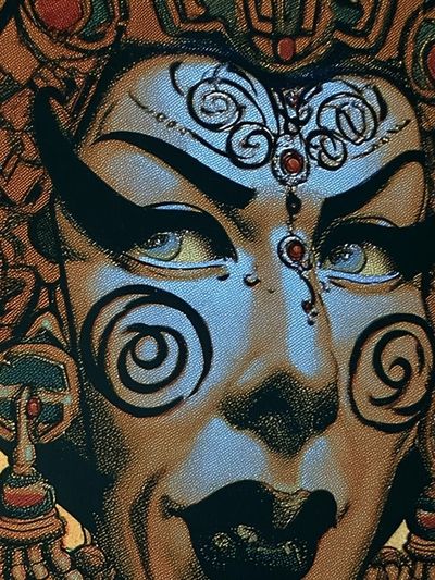 Mystic Mask Surrealism Print. poster