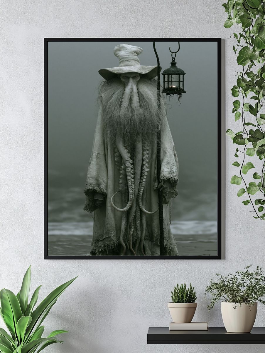 Cthulhu Wizard Fantasy Poster. — room view 4