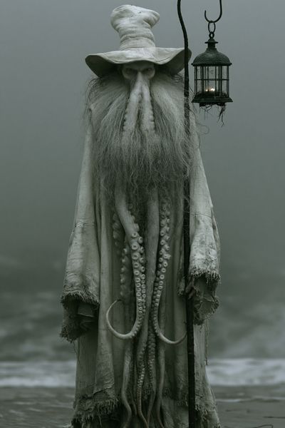 Cthulhu Wizard Fantasy Poster.