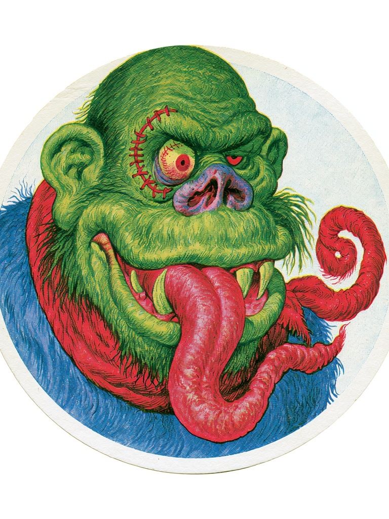 Monster Head Illustration Poster. poster — illustration art