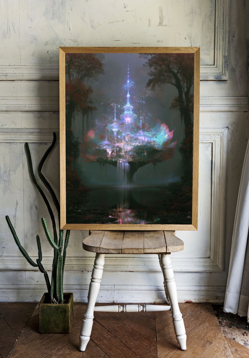 Enchanted Crystal Palace Print. — room view 1