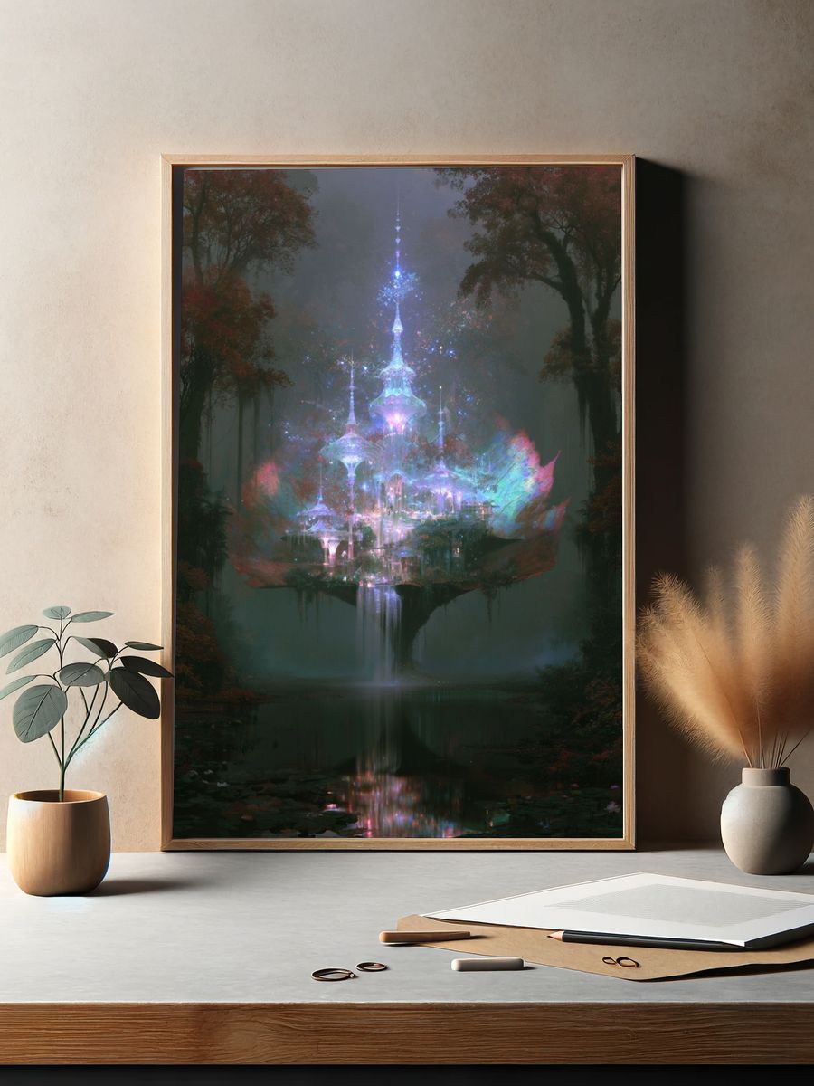 Enchanted Crystal Palace Print. — room view 2