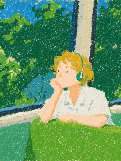 Girl on Train — Illustration Print. poster print