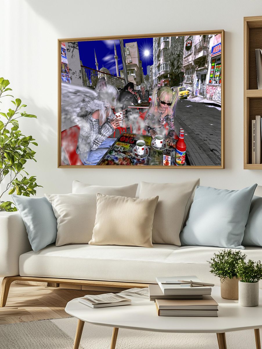 Surreal Street Cafe Poster. — room view 2