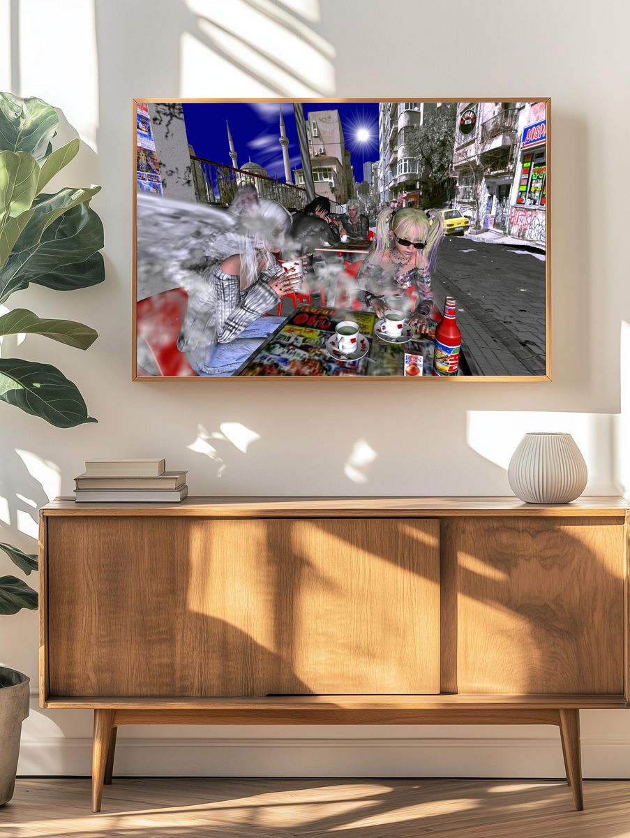 Surreal Street Cafe Poster. — room view 3