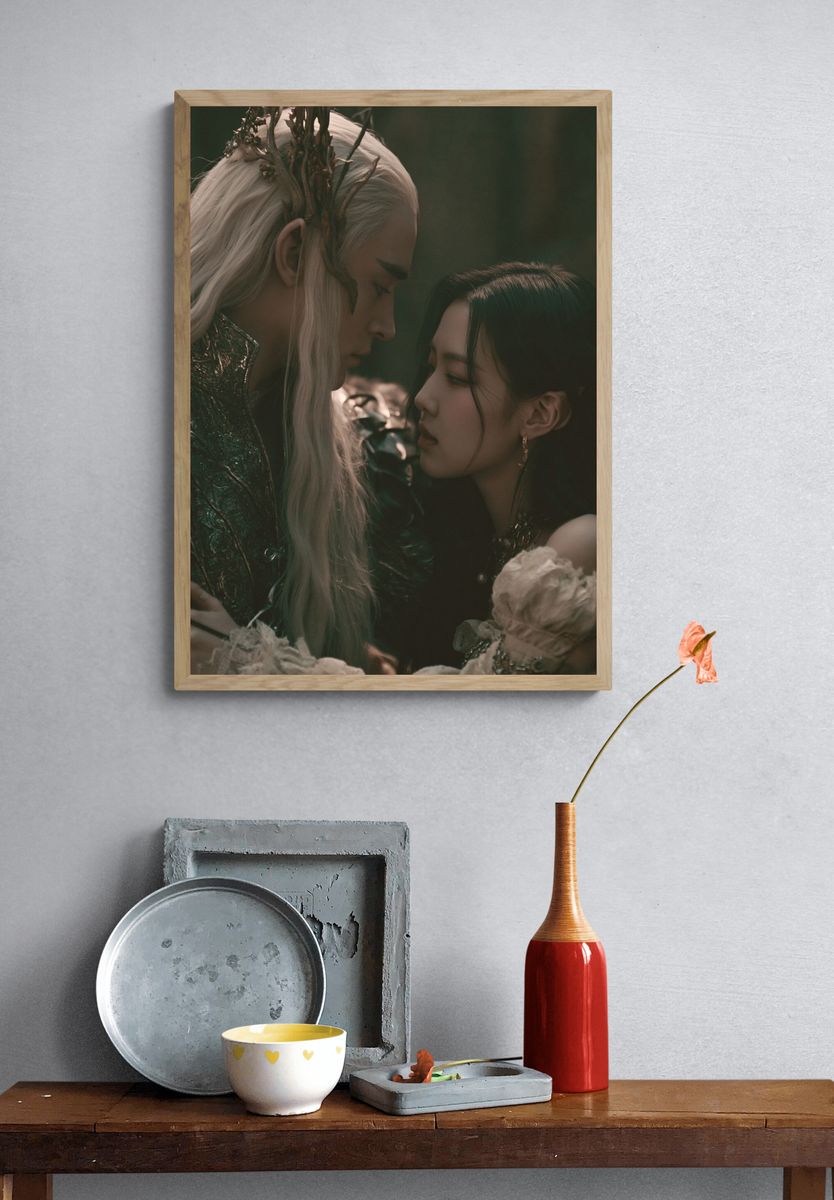 Fantasy Lovers Portrait Poster. — room view 3