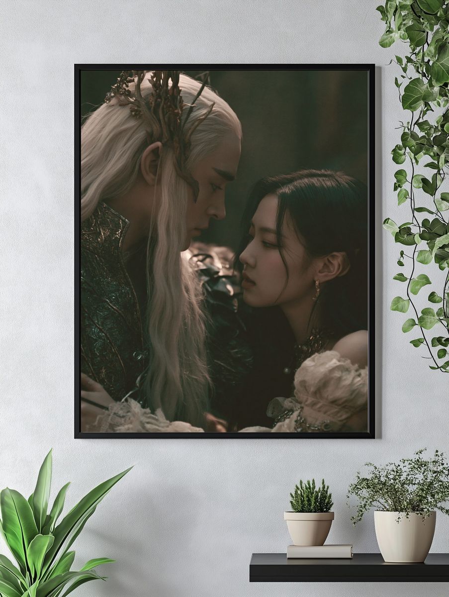 Fantasy Lovers Portrait Poster. — room view 4