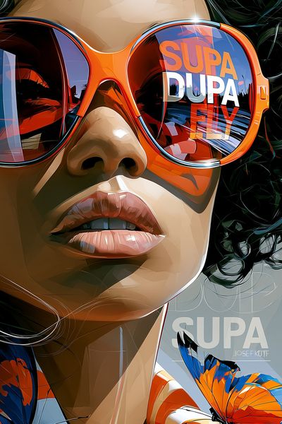 Supa Dupa Fly Pop Art Print. poster