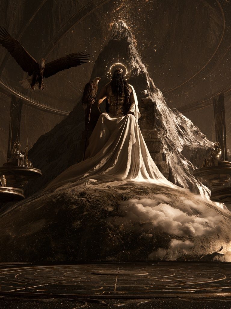 Mythic Throne of the Eagle Print. poster detail