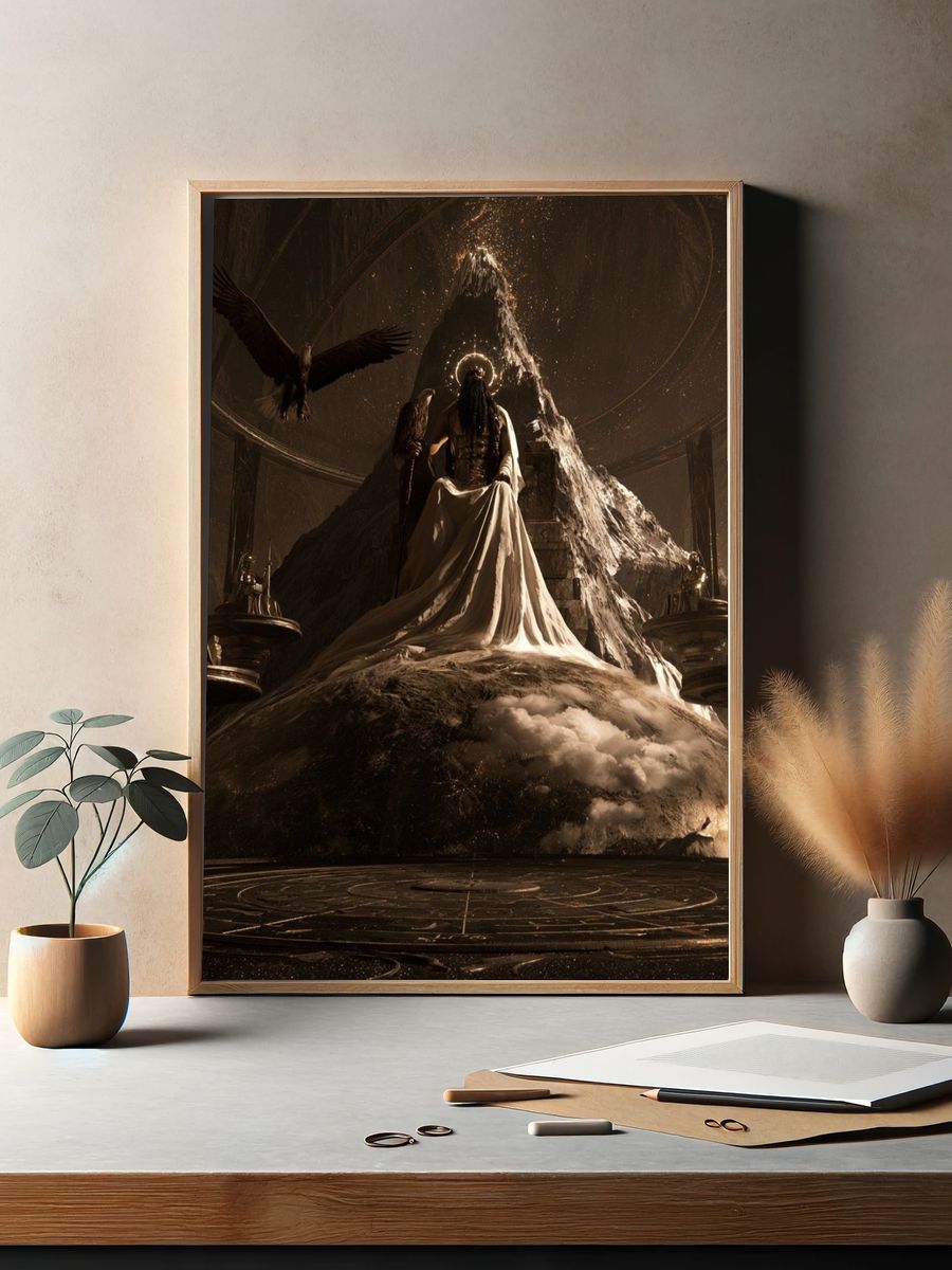 Mythic Throne of the Eagle Print. — room view 2