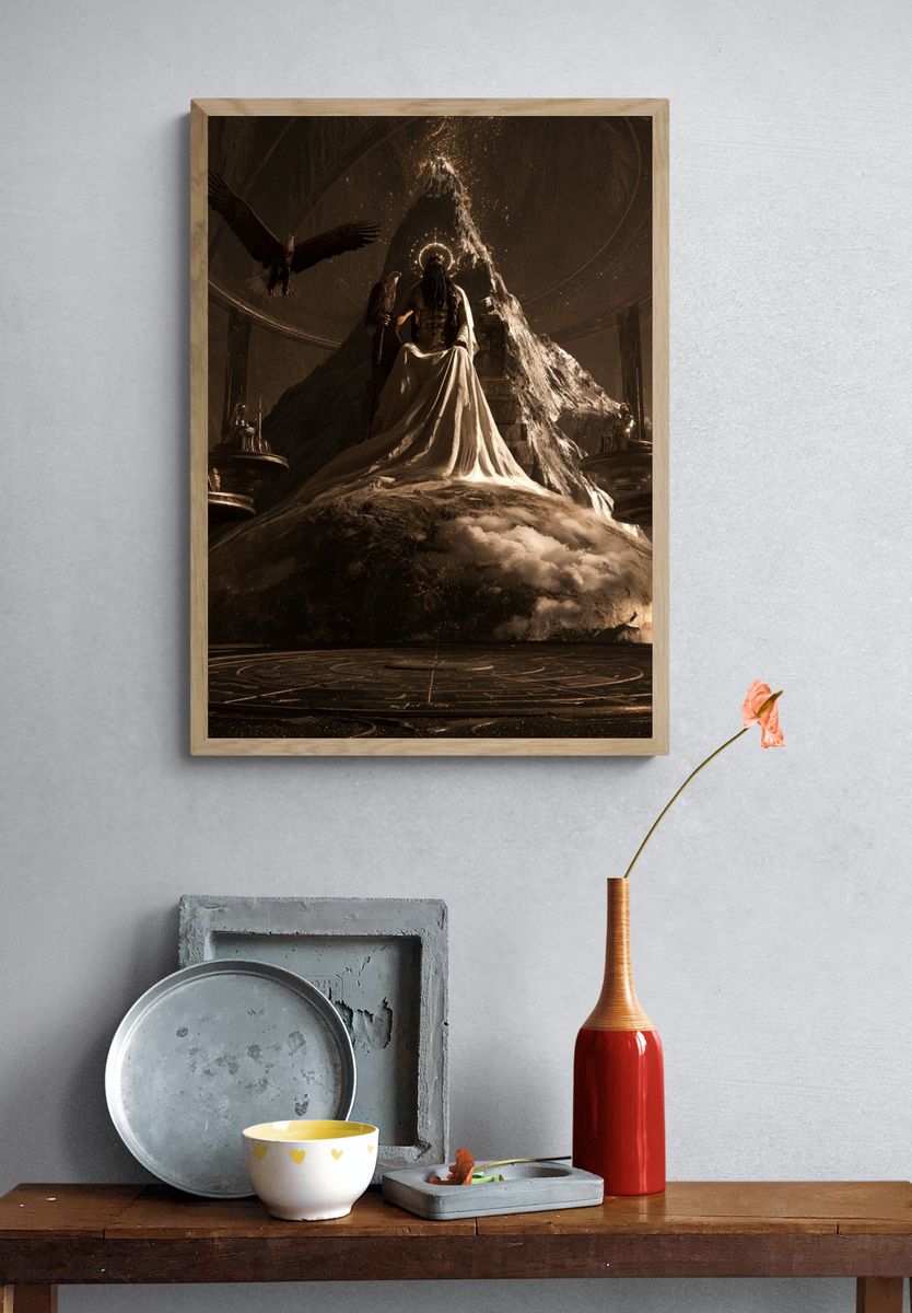 Mythic Throne of the Eagle Print. — room view 3