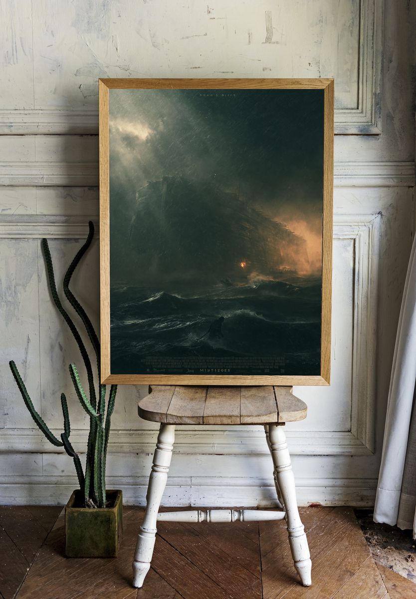 Noah's Ark Storm Scene Poster. — room view 1