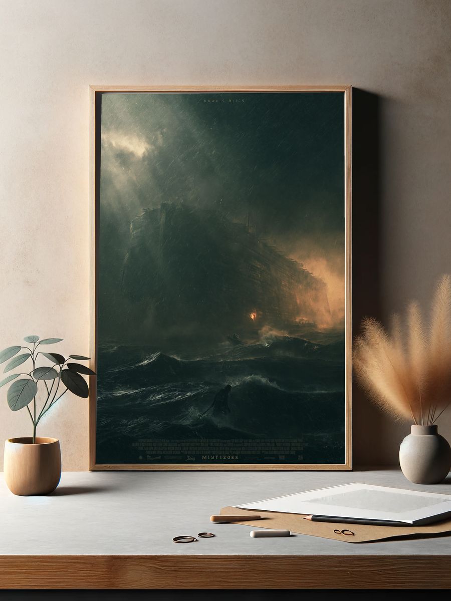Noah's Ark Storm Scene Poster. — room view 2