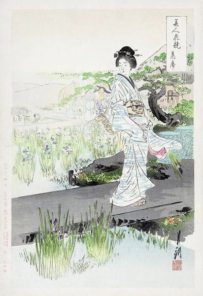 Iris Garden (1887–1896) print high. poster print