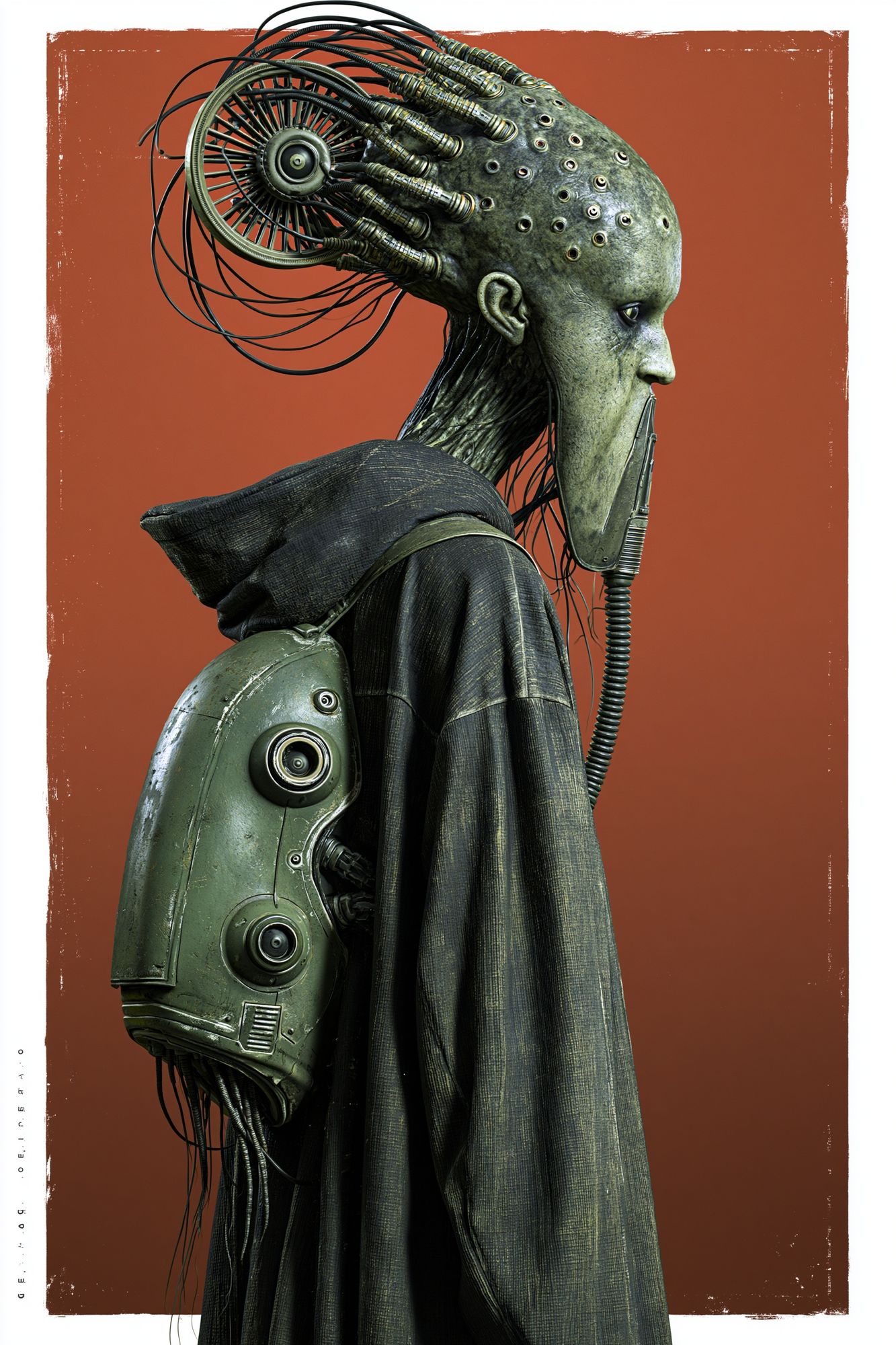Cybernetic Figure Sci-Fi Poster. poster detail