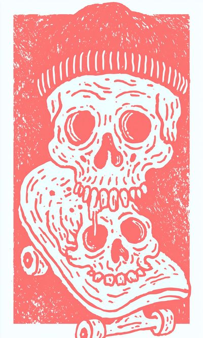 Skull Graphic Poster. poster