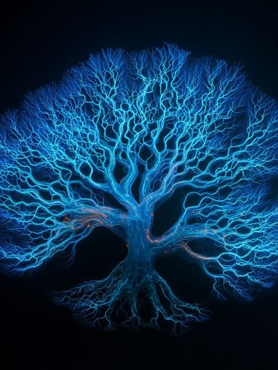 Electric Tree of Life Poster. poster print