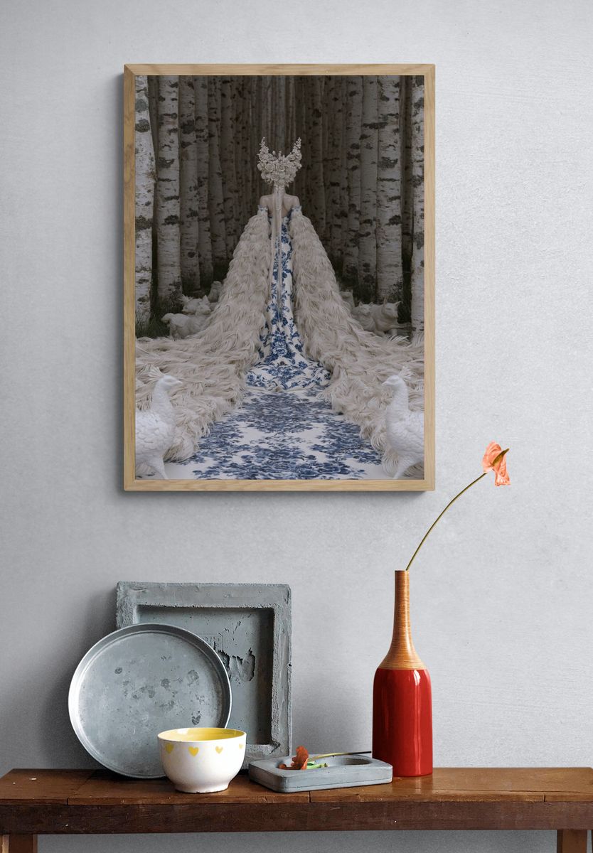 Surreal Floral Gown Print. — room view 3