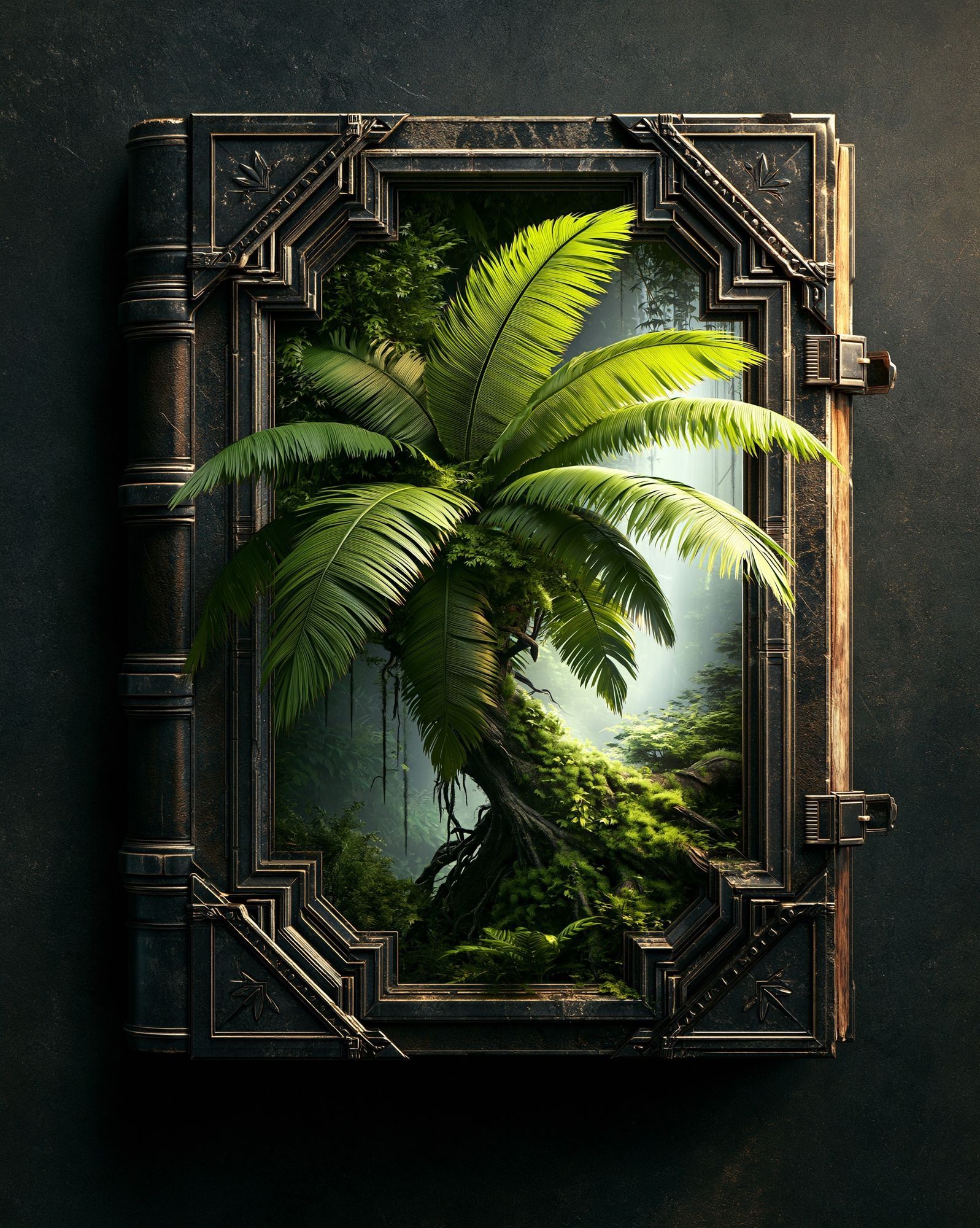 Tropical Jungle Book Illustration Poster. poster detail