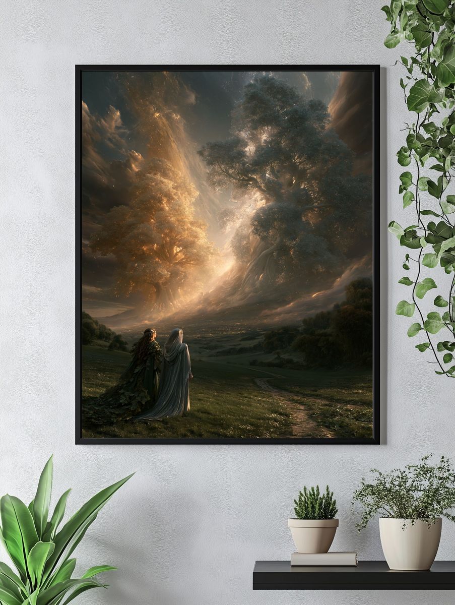 Enchanted Tree Realm Fantasy Print. — room view 4