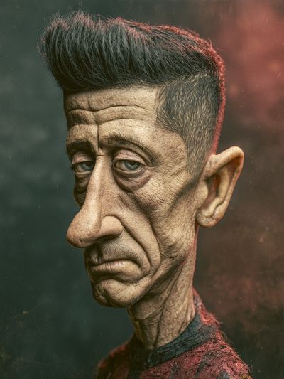 Surreal Portrait Illustration Poster.
