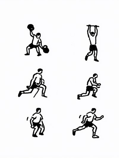 Weightlifting Figures Minimalist Poster. poster