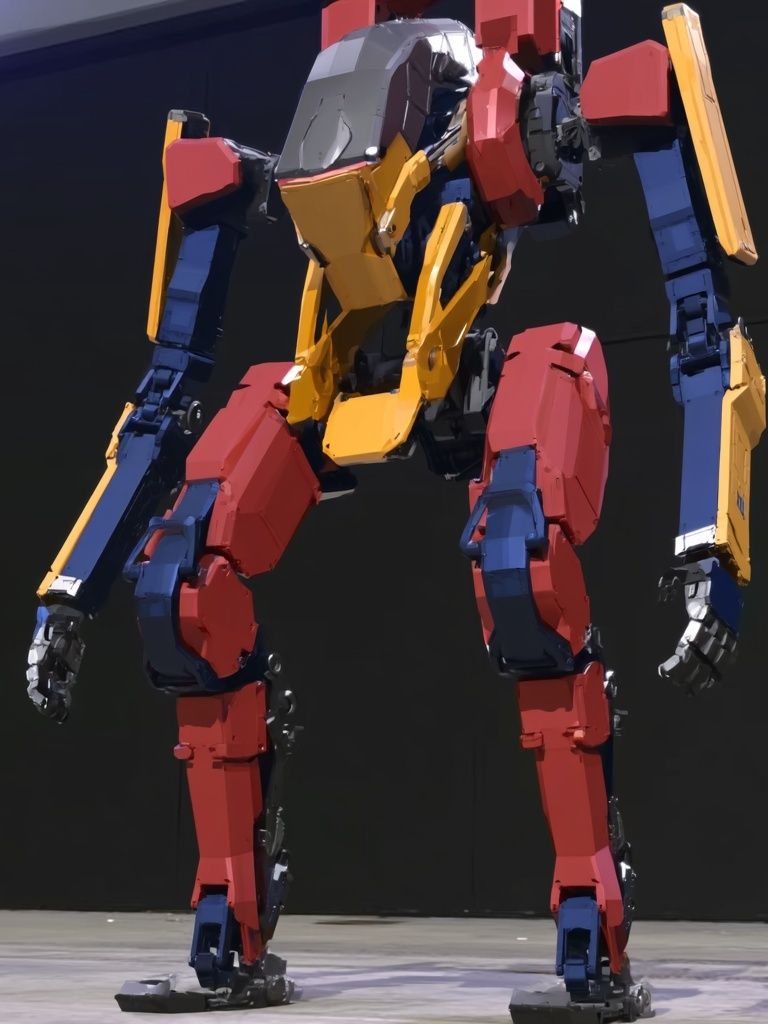 Color Block Mecha Poster. poster detail