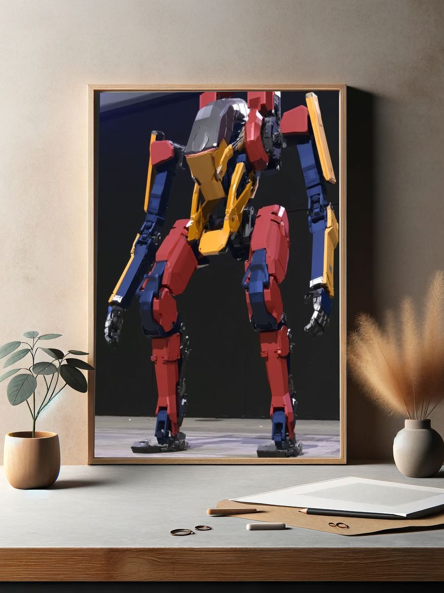 Color Block Mecha Poster. — room view 2