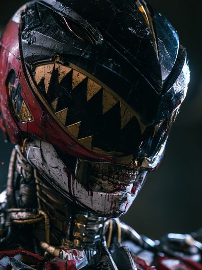 Dark Power Ranger Portrait Poster.