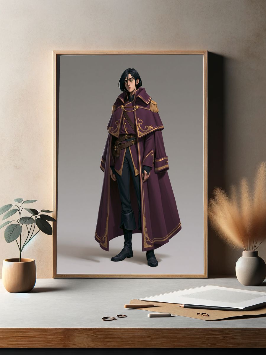 Fantasy Character Illustration Poster. — room view 2