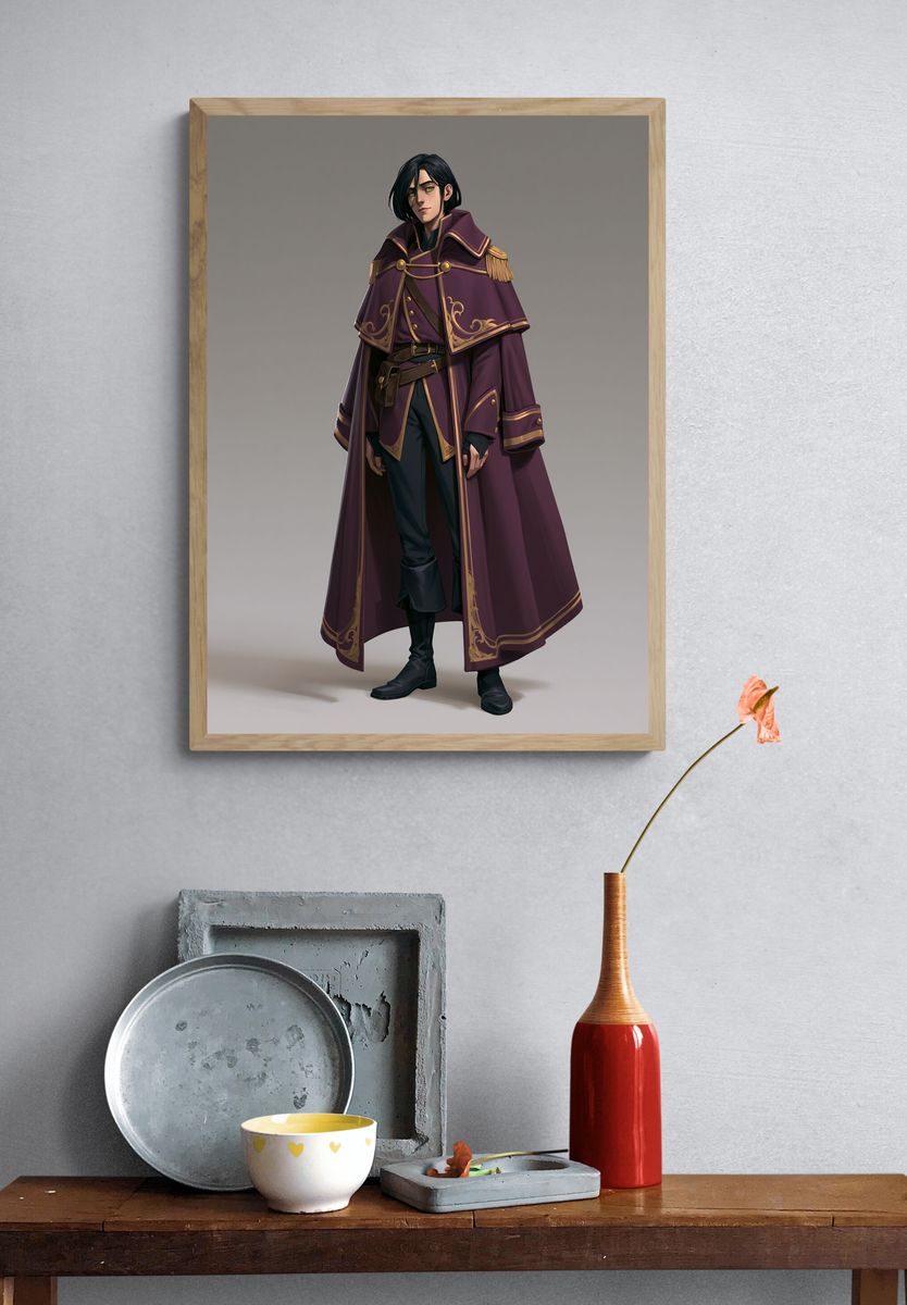 Fantasy Character Illustration Poster. — room view 3