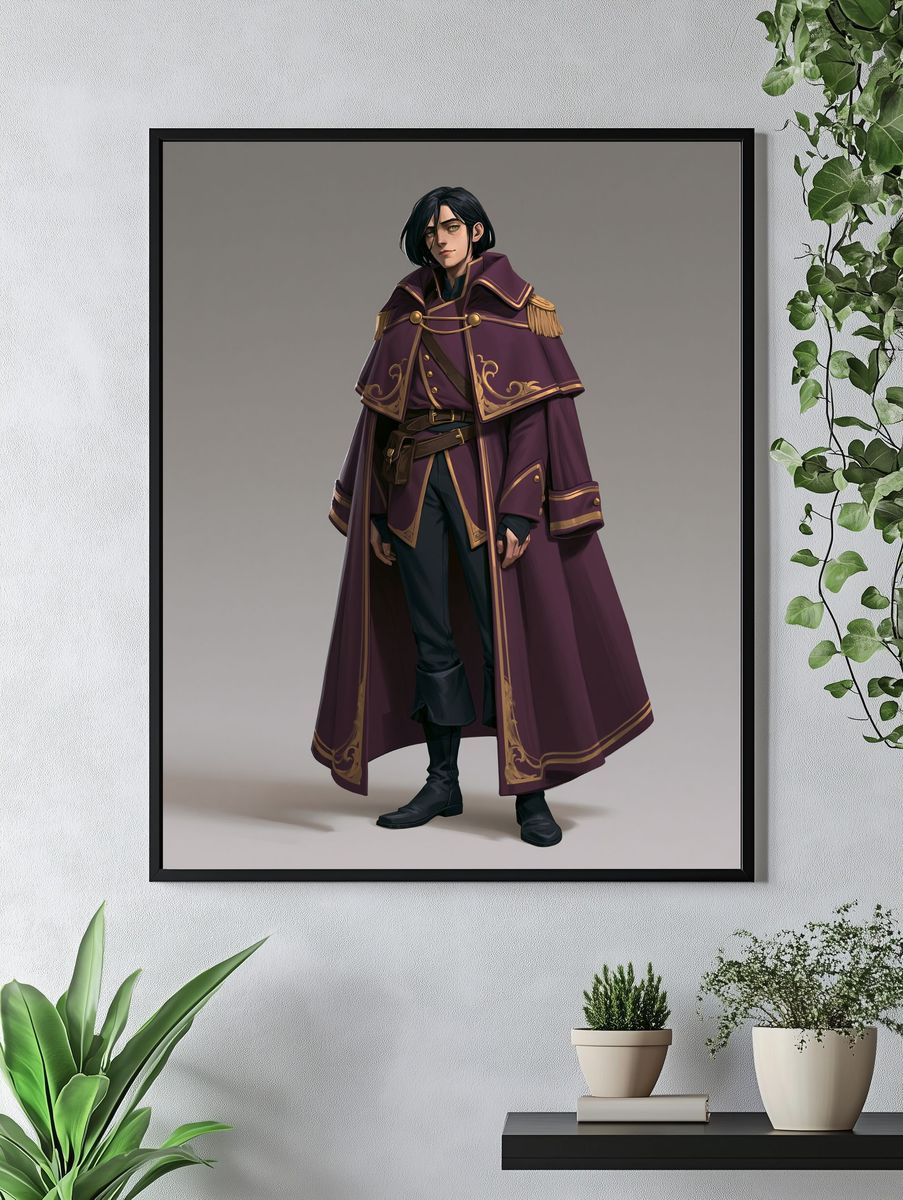 Fantasy Character Illustration Poster. — room view 4