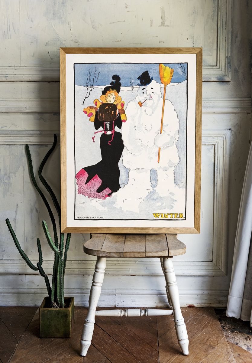 Red Streetwear Figure Illustration Poster. room preview