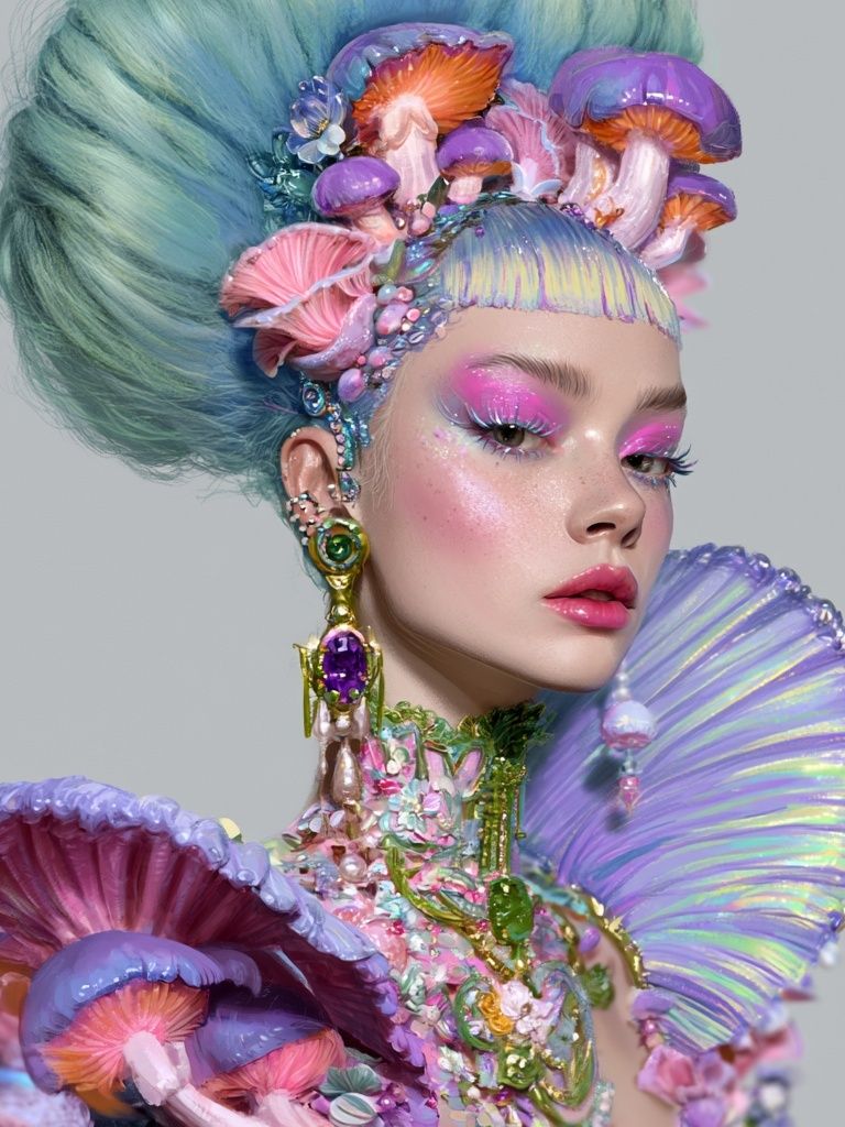 Fantasy Portrait Illustration Poster. poster detail