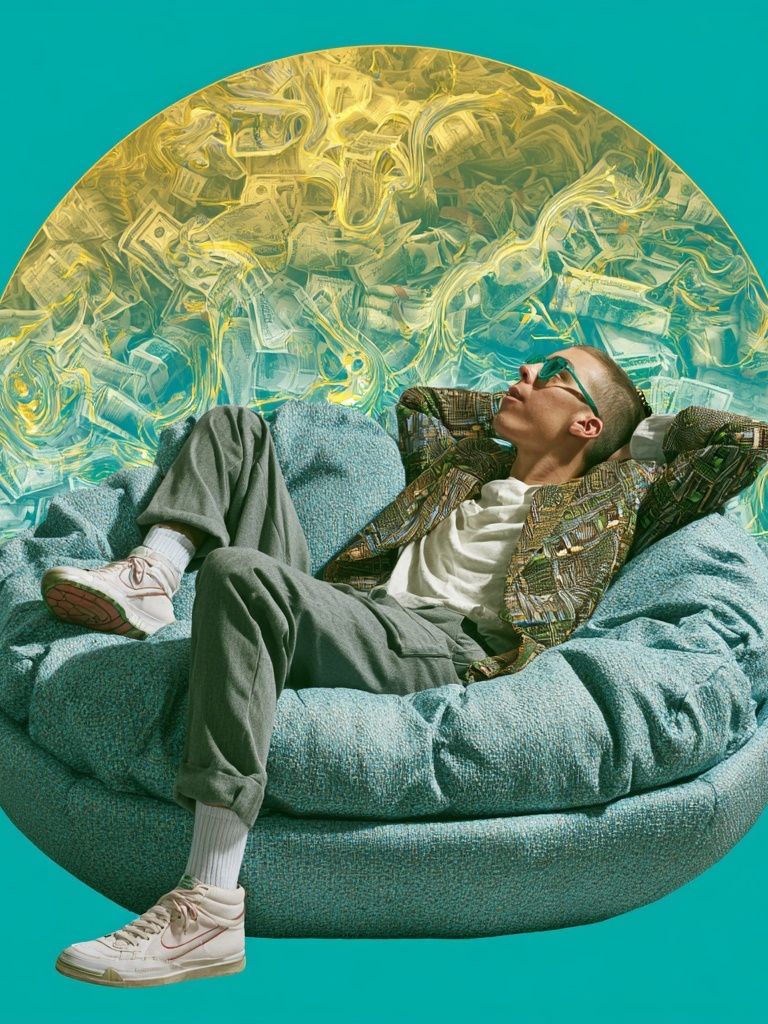 Surreal Lounge Portrait Print. poster detail