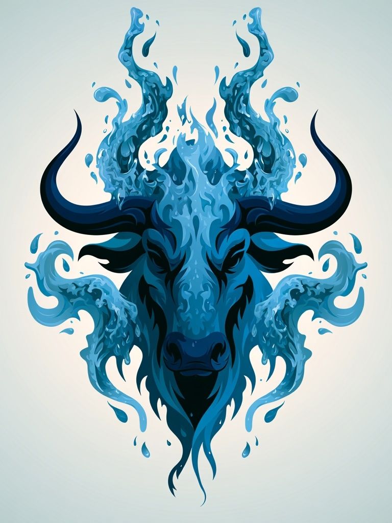 Water Buffalo Illustration Poster. poster — illustration art