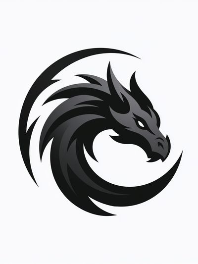 Dragon Emblem Illustration Poster. poster