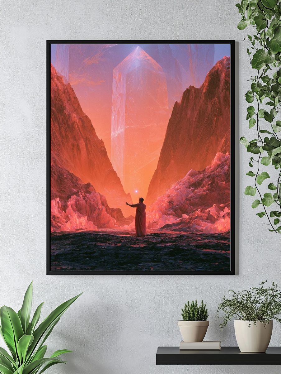 Crystal Canyon Surrealism Poster. — room view 4