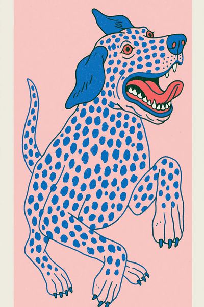 Spotted Dog Illustration Poster. poster