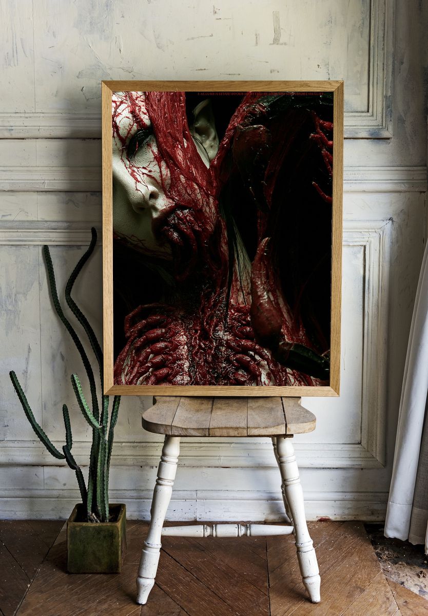 Gothic Horror Portrait Print. room preview