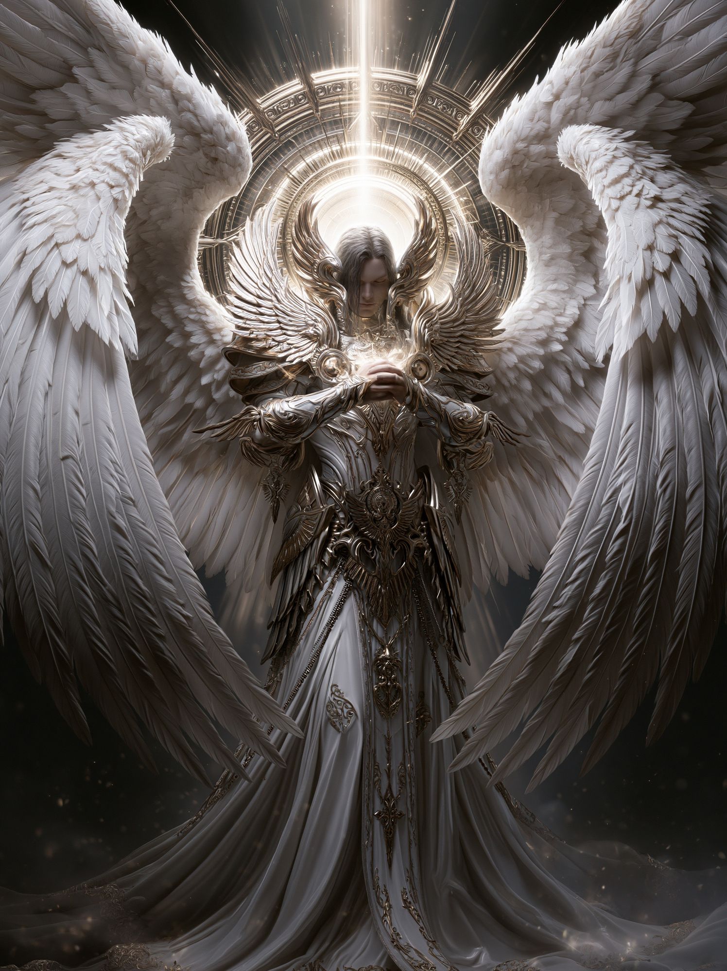 Celestial Angel Fantasy Print. poster — illustration art