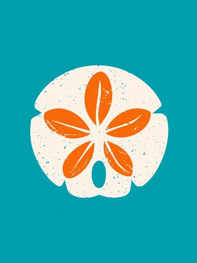 Sea Urchin Illustration Poster.