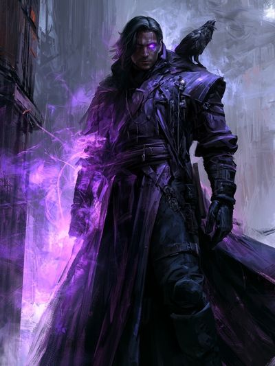 Dark Sorcerer Digital Art Poster. poster