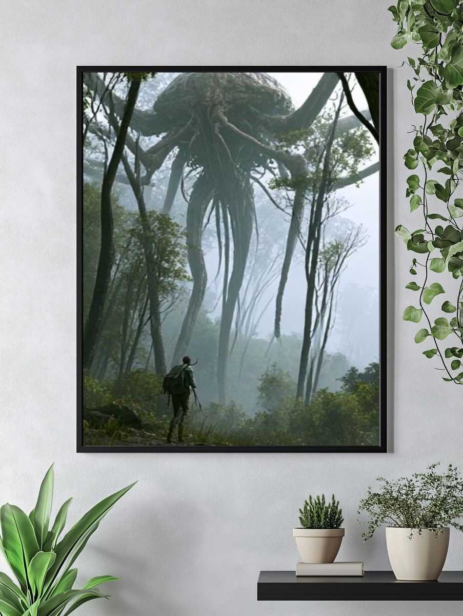 Forest Giant Creature Illustration Poster. — room view 4